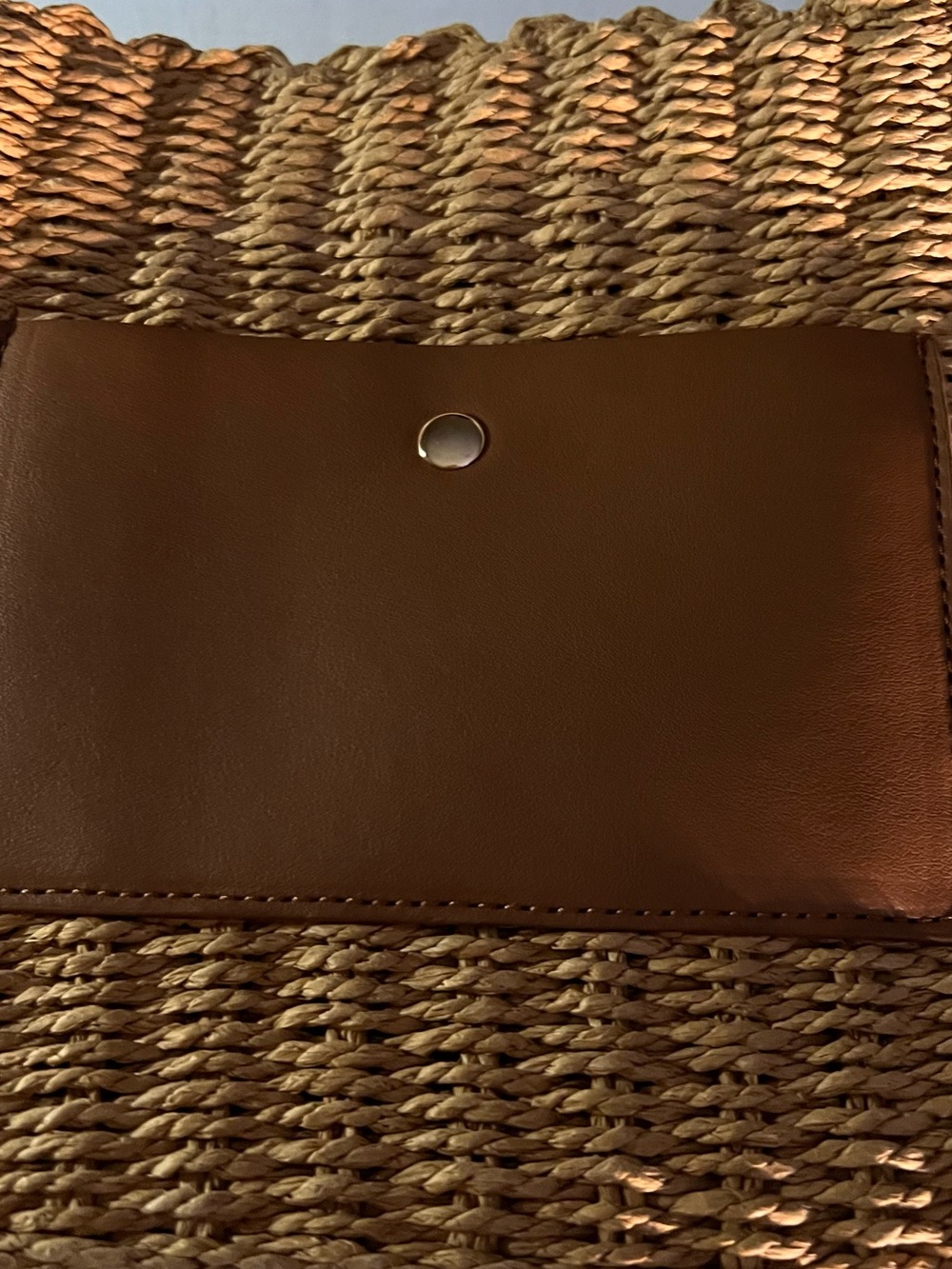 Woven Crossbody Bag in Tan and Brown - Picture 2 of 9